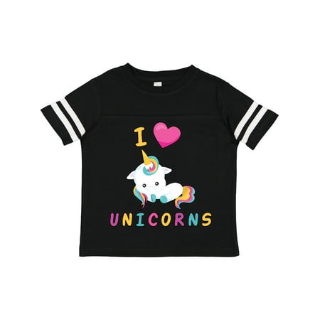 

Inktastic I Love Unicorns Gift Toddler Boy or Toddler Girl T-Shirt