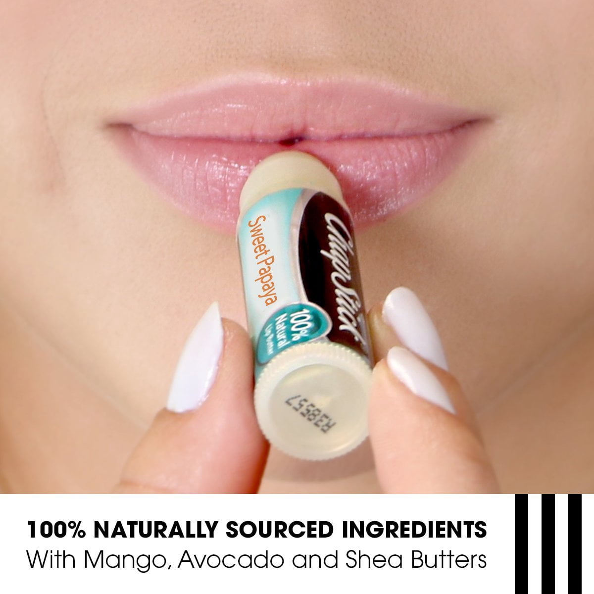 Pack of (12) ChapStick 100 Percent Natural Lip Butter Tube, Sweet Papaya Flavor, 0.15 Oz