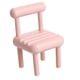 thumbnail image 1 of Soporte para teléfono con forma de silla, adorno para smartphone, escritorio universal multiángulo Rosado, 1 of 9