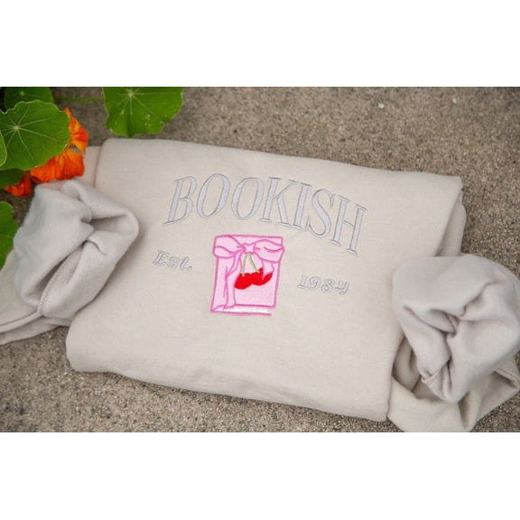 Embroidered Bookish Sweatshirt