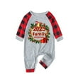 thumbnail image 2 of REORIAFEE Womens Pajama Sets Christmas 1 Piece Baby Loungewear Long Sleeve Jumpsuit Plaid Soft Lightweight Sleepwear Multicolor 6-24 Months, 2 of 3