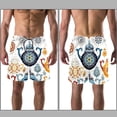 thumbnail image 3 of luoweisi Men's Beach Shorts Quick Dry Swim Trunks with Mesh Lining Vintage Teapot L, 3 of 5