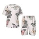 thumbnail image 1 of Balery Beautiful Butterfly Conjunto de Pijama Infantil de Manga Corta con Estampado – Ropa de Dormir de Algodón Suave-4X-Large, 1 of 6