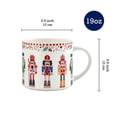 thumbnail image 3 of Bico Christmas Soldier Ceramic 19oz Holiday Mugs, Set of 4, for Coffee, Tea, Drinks, Microwave & Dishwasher Safe, 3 of 3