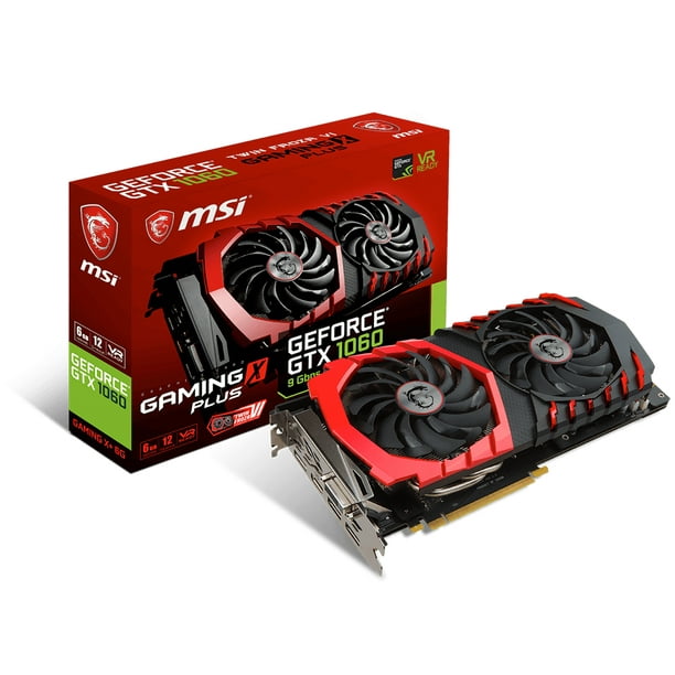 Msi Gtx 1060 Gaming X 6g Geforce Gtx 1060 Graphic Card 1 59 Ghz Core 1 81 Ghz Boost Clock 6 Gb Gddr5 Pci Express 3 0 X16 Walmart Com