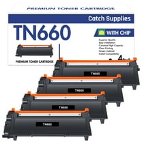 TN660 TN630 Toner Cartridge Compatible for Brother TN660 TN-660 TN-630 for Brother MFC-L2700DW MFC-L2740DW HL-L2320D HL-L2340DW HL-L2380DW DCP-L2540DW Printer (Black,4-Pack)