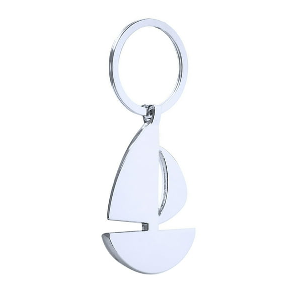 HONMEET Sailboat Keychain Simple Design 1 Piece Metal Key for Cell Phone Bag Accessories