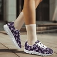 thumbnail image 3 of COEQINE Butterfly Women Sneakers Running Walking Shoes White Sole Fashion Girls Tennis Shoes Travel Casual Mesh Breathable Trainers Butterfly Footwear, Dark Purple, 3 of 7