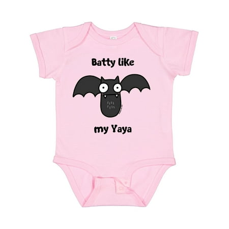 

Inktastic Batty Like My Yaya Gift Baby Boy or Baby Girl Bodysuit