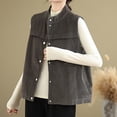 thumbnail image 4 of Xuyuer Women's Spring Fashion Sleeveless Button Down Tops, Lightweight Blouse for Layering, Business Casual Office Wear and Seasonal Wardrobe Transition, 4 of 7