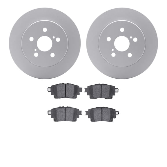 Dynamic Friction Company Rear Geospec Brake Rotors with 5000 Advanced Brake Pads 4502-76190