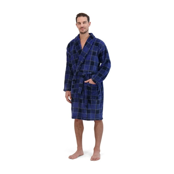 Hanes Men's Plush Cozy Fleece Robe