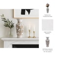 thumbnail image 5 of Tall Vase with Bird and Vines Design for Home Decor - Decorative House Accent for Kitchen, Entryway, and Office - Flower Vase for Living Room Coffee Table and Dining Room - 13", Brown & White, 5 of 13