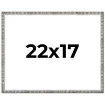 22x17 Frame Silver Picture Frame - Complete Modern Photo Frame Includes UV Acrylic Shatter Guard