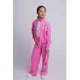 thumbnail image 2 of Barbie Zip Up Jacket and Pants Tracksuit Outfit Set Toddler to Big Kid, 2 of 5
