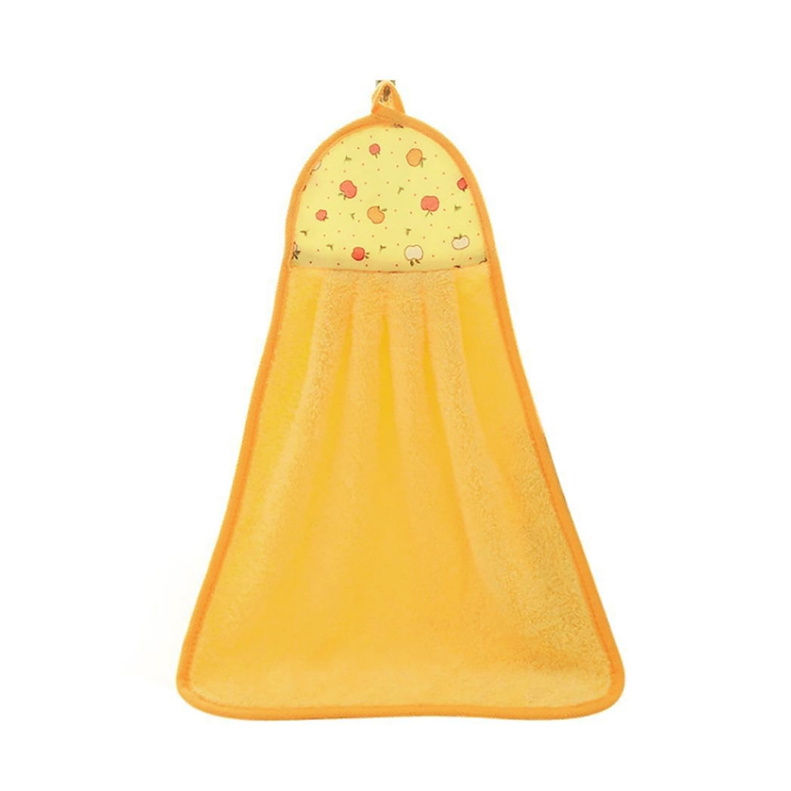 leaveforme 1Pcs Hand Towels with Hanging Loop Plush Hanging Band Towel for Bathroom and