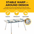 thumbnail image 4 of Beige Christmas Table Cloths for 8 Foot Rectangle Tables, Xmas Snowflakes Gnomes Gingerbread Man Patio Waterproof Elastic Fitted Tablecloths, Washable Rectangular Table Cover for Camping, 4 of 8