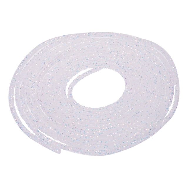 Unique Bargains 5 Yard 6mm Glitter Sequins Rope Sequins Rhinestone Tube Cord for DIY Clothing Jewelry Clear White