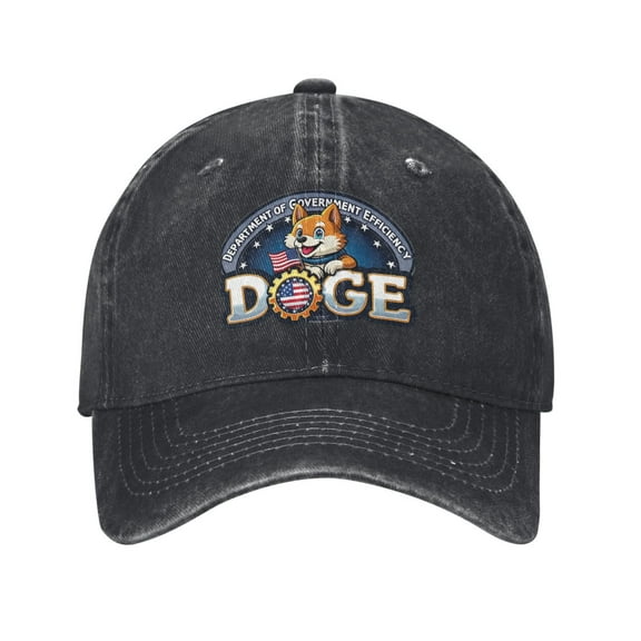 Doge Logo Cowboy Hat Baseball Hat Trucker Hat For Men Women Retro Denim Hats Baseball Cap Dad Hat