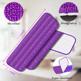 thumbnail image 4 of SUGARDAY Reusable Mop Pads Compatible with SwifferPower Mop Refill 6 Pack, Washable Microfiber Power Mop Pads Refill for Multi-Surface Floor Cleaning, 4 of 7