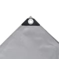 thumbnail image 5 of vidaXL Tarpaulin Tarp with Grommets for RV Boat Camping Pool Cover Gray Canvas, 5 of 8