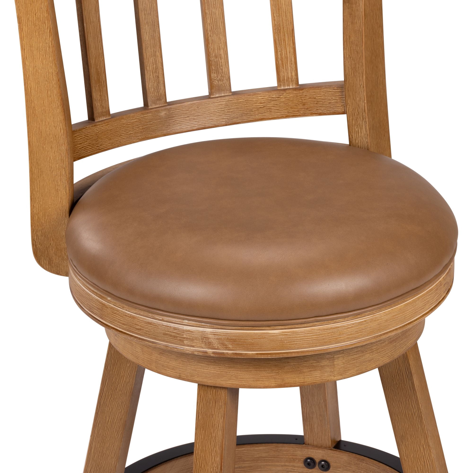 Sheldon Swivel Counter Stool - Driftwood Wire-Brush