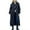 Black, variant on Women's Loose Button Pocket Cable Knitted Mid-length Coat Brown XL