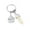 Beige, variant on Kiplyki Hexagonal Chakra Pendant Bullet Crystal Pendant Gemstone Pointed Quartz Stone Keychain Pendants