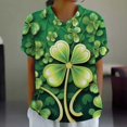 thumbnail image 4 of Doriano Col d'Été pour Femmes - T-Shirt Imprimé Manches Courtes Confort Mode, Vert Menthe, S, 4 of 5