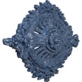 thumbnail image 3 of 35 7/8"W x 22 1/2"H x 4 3/8"P Antonio Ceiling Medallion, Hand-Painted Americana Crackle, 3 of 6