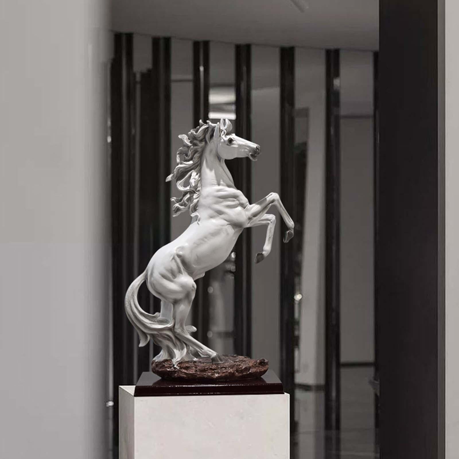 置物 USmadehorsestatue TreegoArt Vastu Feng Shui Three Running Horses for Victory Horse