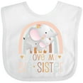 thumbnail image 3 of Inktastic Little Sister I Love My Big Sister Boys or Girls Baby Bib, 3 of 4