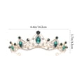 thumbnail image 4 of Tiara de boda Crown Bridal Tossress Diebre diadema diadema Diebre de novia decoración del cabello nupcial, 4 of 4
