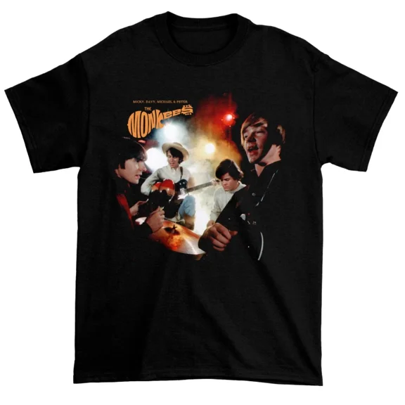 VINTAGE The Monkees Band Unisex Short Sleeve T-shirt, S-5XL