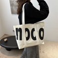 thumbnail image 4 of Bolso Mano Con Letras A La Compras Gran Capacidad Cuero PU para Mujer, 4 of 9