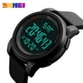 thumbnail image 3 of Simple Digital Men’s Military Watches Waterproof Electronic LED Double Time Black Wristwatch Sport, 3 of 6