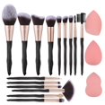 thumbnail image 1 of Set de brochas y esponjas de maquillaje, 18 piezas, 111, color negro, 1 of 7