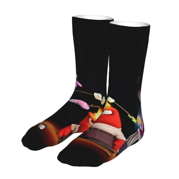 Lsque inside out 2 Print Women's Men's Novelty 16in Crew Socks Cotton Socks Knee High Socks for Walking,Running,Nurses,Pregnancy