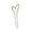 Silver, variant on QIQUWOHUL Gold Metal U Shaped Hair Pins Large French Hair Pin Heart Hair Sticks Hairpin Vintage Hair Sticks Hairstyle Chignon For Women Girls