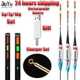thumbnail image 2 of Juego de flotador electrónico de pesca 5g 7g 10g con cargador y batería recargable accesorios que brillan en la noche aparejos de carpa marina verano Tan Jianjun unisex, 2 of 2