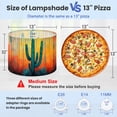 thumbnail image 2 of Western Lampshades 2 Pack Cactus Saguaro Succulent Southwestern Art Arizona Desert 13"x13"x10" Light Shade for Table Lamps Floor Lamps Drum Lamp Shades Lampshade Replacement Easy Assembly, 2 of 8