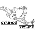 thumbnail image 2 of Febest BALL JOINT FRONT LOWER ARM # 2320-B3F OEM 357407365, 2 of 2