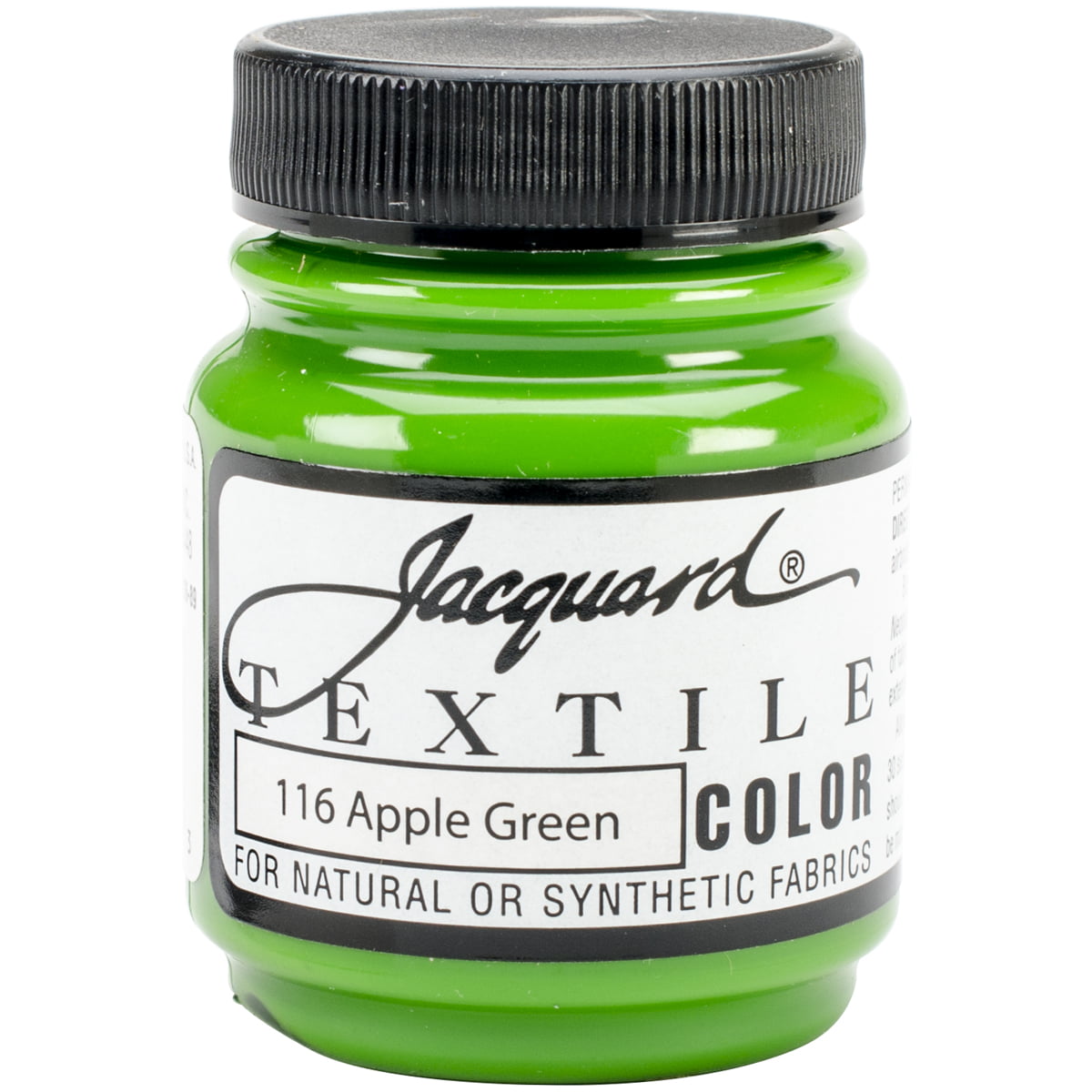 Jacquard Textile Color Fabric Paint 2.25oz-Apple Green - Walmart.com