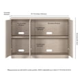 thumbnail image 5 of Evelyn&Zoe Alston 48" Wide Rectangular Buffet Table, Alder White, 5 of 7