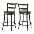 Weston Home Mason Swivel Counter Height Stool, Set of (2)