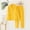 Yellow, variant on Women's 2PC Pajamas Set Cotton PJs Long Sleeve Button Down Pajama Top Elastic Waist Pant Sleepwear Loungewear Pj Sets
