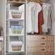 thumbnail image 3 of Sorbus Organizador de Estantes Apilables Juego de 3 Cestas de Plástico Extragrandes para Armario, Baño, Cocina y Garaje, Color Blanco, 3 of 4