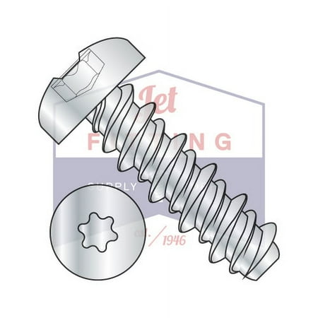

6-19 x 1/4 High Low Style Thread Forming Screws | Six-Lobe (Torx) | Pan Head | Steel | Zinc (Quantity: 10000)