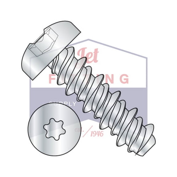 2-32 x 1/4" High Low Style Thread Forming Screws | Six-Lobe (Torx) | Pan Head | Steel | Zinc (Quantity: 10000)