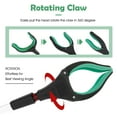 thumbnail image 2 of Grabber Reacher Tool, Foldable Grabber Reaching Tool, Lightweight Trash Picker Upper Tool for Elderly with Anti-Slip Rotating Rubber Gripper,Green, 2 of 11